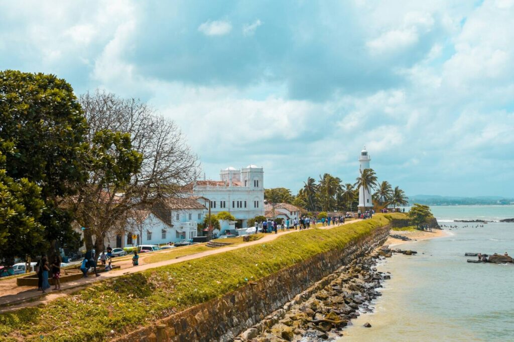 Historic colonial buildings and narrow streets inside Galle Fort overlooking the Indian Ocean — supporting travel image 3